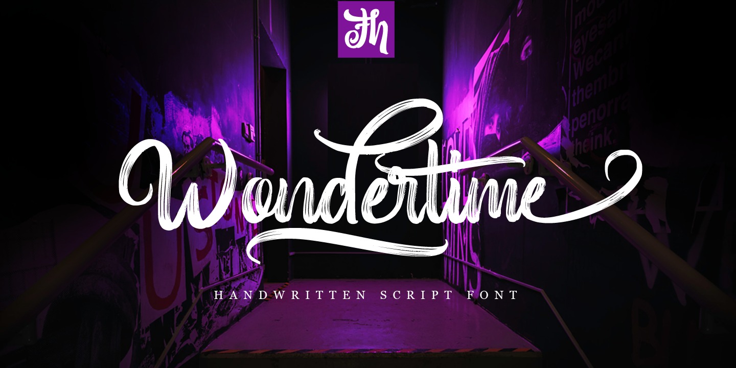 Ejemplo de fuente Wondertime #1